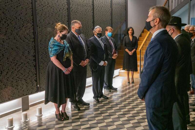 Jewish Museum of Thessaloniki, during the visit of American Secretary of State, Mike Pompeo. 